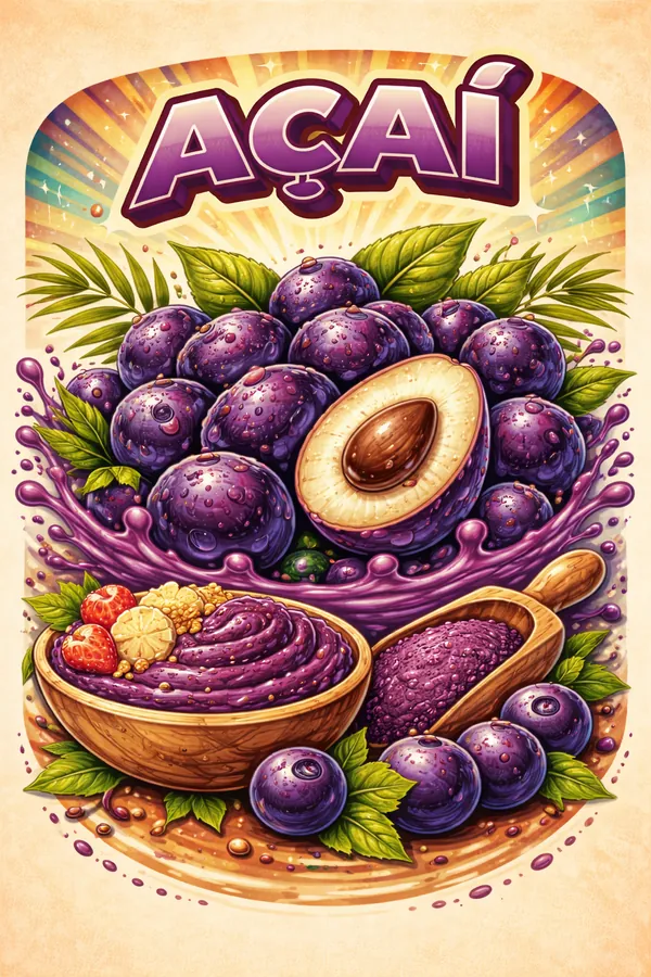 Bulk acai ingredients for industrial manufacturing (puree, concentrate, NFC, powder, frozen)